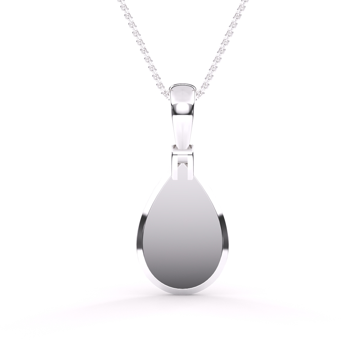 Fancy Pear Shape Diamond Halo Pendant